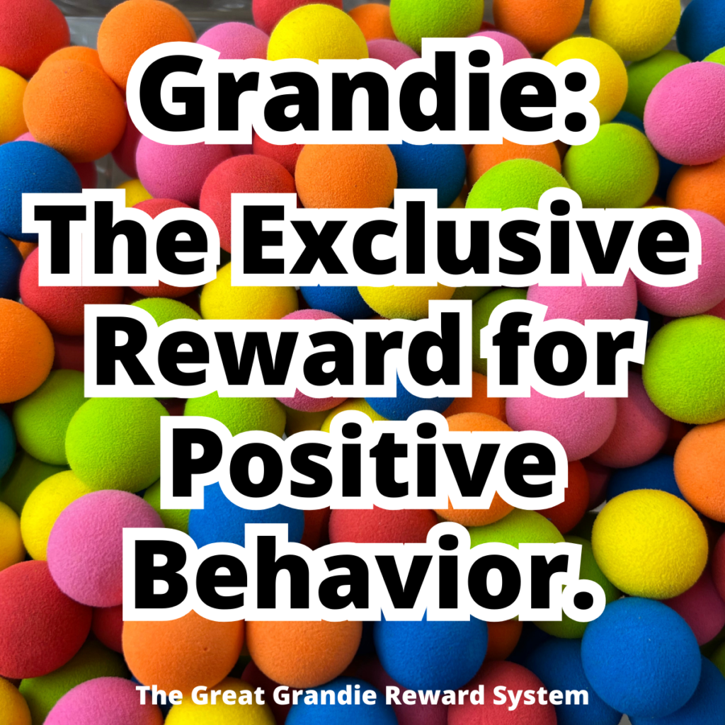 Grandie: The Exclusive Reward for Positive Behavior.